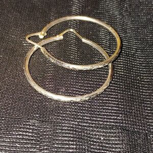 Elegant Silver Hoop Earrings